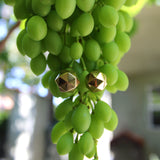 Vintage 9K Gold Geodesic Dome Earrings jewelry Kirsten's Corner