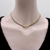 Victorian 14K Gold 31” Double Cable Link Chain with Dog Clip