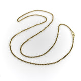 Victorian 14K Gold 20.5” Double Link Cable Chain