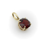 Tanzanian Octagon-Shaped Garnet in a 14K Gold Mount