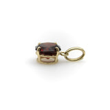 Tanzanian Octagon-Shaped Garnet in a 14K Gold Mount