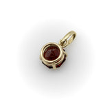 Tanzanian Octagon-Shaped Garnet in a 14K Gold Mount