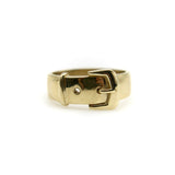 14K Gold Victorian Inspired Belt Buckle Ring Ring Kirsten's Corner