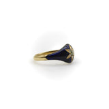 15K Early Victorian Diamond and Blue Enamel Star Ring Ring Kirsten's Corner
