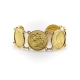 Queen Victoria Victorian 22K Gold British Sovereigns Coin Bracelet Bracelet Kirsten's Corner