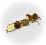 Queen Victoria Victorian 22K Gold British Sovereigns Coin Bracelet Bracelet Kirsten's Corner