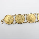 Queen Victoria Victorian 22K Gold British Sovereigns Coin Bracelet Bracelet Kirsten's Corner