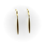 Vintage 18K Gold Tiffany & Co. Feather Drop Earrings Earrings Kirsten's Corner