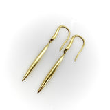 Vintage 18K Gold Tiffany & Co. Feather Drop Earrings Earrings Kirsten's Corner