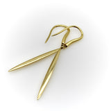 Vintage 18K Gold Tiffany & Co. Feather Drop Earrings Earrings Kirsten's Corner