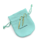 Vintage 18K Gold Tiffany & Co. Feather Drop Earrings Earrings Kirsten's Corner