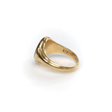 18K Gold Early Victorian Agate Griffin Intaglio Signet Ring Ring Kirsten's Corner