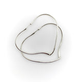 Sterling Silver Elsa Peretti for Tiffany & Co. Open Heart Hoop Earrings Earrings Kirsten's Corner