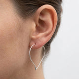 Sterling Silver Elsa Peretti for Tiffany & Co. Open Heart Hoop Earrings Earrings Kirsten's Corner