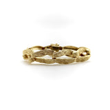 14K Gold Zelman & Friedman Vintage Textured Elongated Link Bracelet bracelet Kirsten's Corner