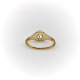 14K Gold Victorian Era Old European Cut Solitaire Ring Ring Kirsten's Corner Jewelry