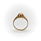 14K Gold Victorian Era Old European Cut Solitaire Ring Ring Kirsten's Corner Jewelry