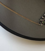Victorian 18K Gold & Silver Necklace w/ Emeralds, Pearl & Diamonds