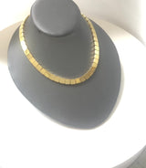 Vintage 18K Gold Tiffany & Co. Square Bar Link Necklace