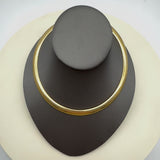 Vintage 14K Gold Wide Omega Necklace