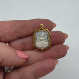 14K Gold Thai Buddha Intaglio Amulet Pendant