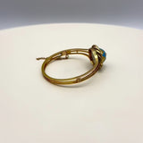 Victorian 14K Gold Enamel, Pearl and Diamond Star Bracelet