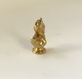 Vintage 18K Gold Hermes of Olympia Pendant