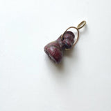 Pre-Columbian Jasper Dog Pendant & Seal with 14K Gold Bail