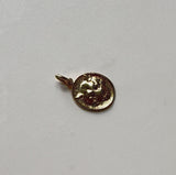 14K Gold Signature Victorian Inspired Lioness Pendant / Charm