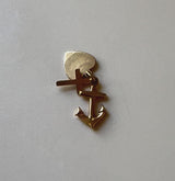 Vintage 14K Anchor, Heart, and Cross Love Hope, Faith Charm