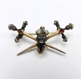 Original Italian Georgian Era Blackamoor Gilded Silver Brooch with Garnets Brooches, Pins Kirsten's Corner Jewelry