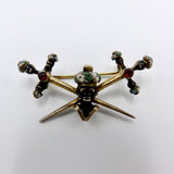 Original Italian Georgian Era Blackamoor Gilded Silver Brooch with Garnets Brooches, Pins Kirsten's Corner Jewelry