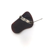 Vintage Abstract Taxco Mexico Brooch with Silver Brooch Kirsten's Corner