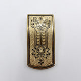 Victorian Era Gold Plate Floral Scarf Brooch Brooches, Pins Kirsten's Corner Jewelry