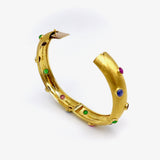 14K Gold Vintage Florentine Finish Gemstone Bracelet Bracelet Kirsten's Corner Jewelry