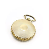 10K Gold Engine-Turned Mourning Locket with Braided Hair Pendant Kirsten's Corner