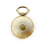 10K Gold Engine-Turned Mourning Locket with Braided Hair Pendant Kirsten's Corner
