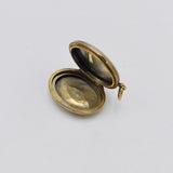 Victorian Sterling Silver Gilded Bight-cut Locket Pendant Kirsten's Corner Jewelry