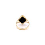 14K Onyx Grand Tour Micro Mosaic Ring Ring Kirsten's Corner Jewelry