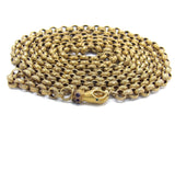 Georgian Pinchbeck Muff Chain with Hand Clasp Chain Kirsten's Corner Jewelry