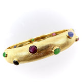 14K Gold Vintage Florentine Finish Gemstone Bracelet Bracelet Kirsten's Corner Jewelry