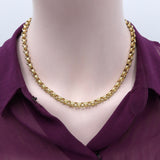 Victorian Belcher Link Pinchbeck Chain with GF Dog Clip & Spring Ring Kirsten's Corner