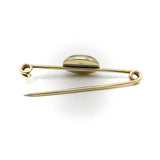 14K Gold Reverse Painted Essex Crystal of Sand Piper Pin Brooches, Pins Kirsten's Corner