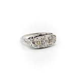Art Deco 18K White Gold Diamond Ring Ring Kirsten's Corner Jewelry