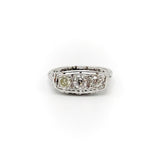Art Deco 18K White Gold Diamond Ring Ring Kirsten's Corner Jewelry