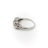 Art Deco 18K White Gold Diamond Ring Ring Kirsten's Corner Jewelry