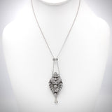 14K Gold & Sterling Silver Belle Epoque Diamond Necklace Necklaces, Pendants Kirsten's Corner Jewelry
