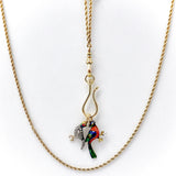 Signature 14K Gold Victorian Inspired Small Shepherd’s Hook or Charm Holder signature pieces Kirsten's Corner Jewelry