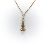 9K Gold Georgian Shield Shaped Bloodstone Watch Fob Pendant Fob Kirsten's Corner Jewelry