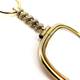 14K Gold Rare Georgian Quizzing Glass Magnifying Pendant with Snake Motif Objects of Virtue Kirsten's Corner Jewelry